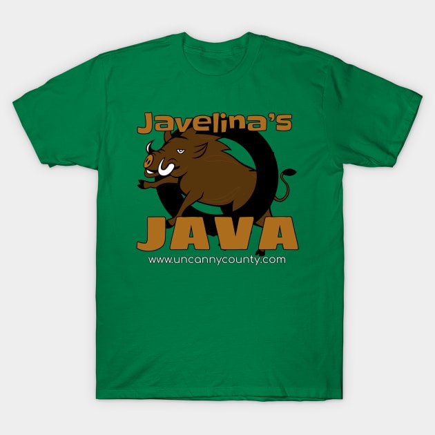 Javelina's Java T-Shirt by UncannyCounty